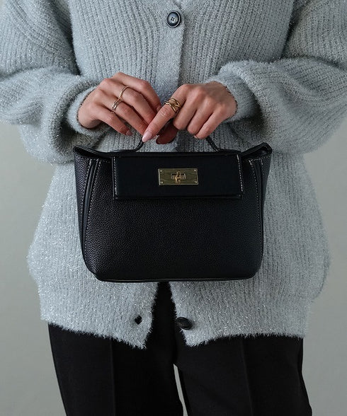 2WAYターンロックミニショルダーハンドバッグ 12-1174